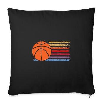 Basketball Players Basketball - Sofa pillowcase 17,3'' x 17,3'' (45 x 45 cm) - black - Front