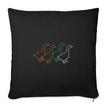Goose - Sofa pillowcase 17,3'' x 17,3'' (45 x 45 cm) - black - Front