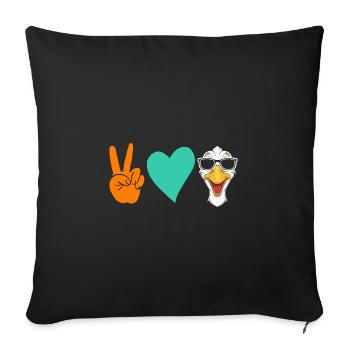 Goose - Sofa pillowcase 17,3'' x 17,3'' (45 x 45 cm) - black - Front