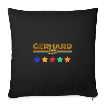 Gerhard - Housse de coussin décorative 45 x 45 cm - noir - Devant