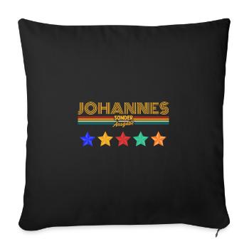 Johannes - Housse de coussin décorative 45 x 45 cm - noir - Devant
