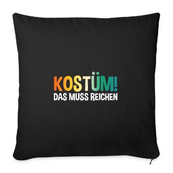 Jecken Carnival Carnival - Sofa pillowcase 17,3'' x 17,3'' (45 x 45 cm) - black - Front