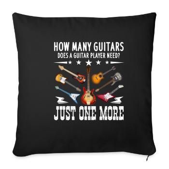 Funny Guitar Saying Guitar Player Musician G - Sofa pillowcase 17,3'' x 17,3'' (45 x 45 cm) - black - Front