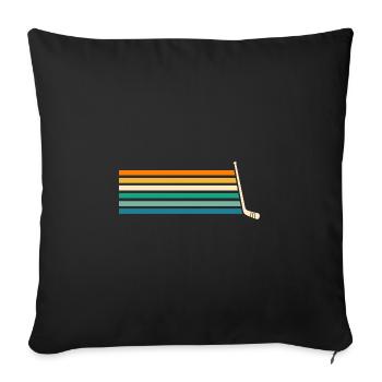 Hockey Players Hockey - Sofa pillowcase 17,3'' x 17,3'' (45 x 45 cm) - black - Front
