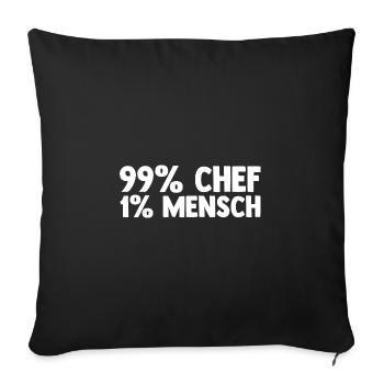 Teamleiter Chef Abschied - Sofakissenbezug 45 x 45 cm - Schwarz - Vorne