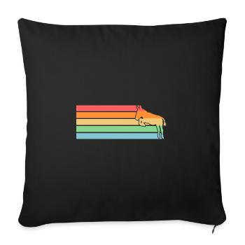 Âne - Housse de coussin décorative 45 x 45 cm - noir - Devant