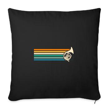Cor français - Housse de coussin décorative 45 x 45 cm - noir - Devant