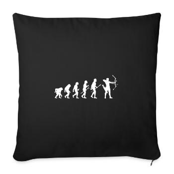 Archer Evolution Tir à l’arc - Housse de coussin décorative 45 x 45 cm - noir - Devant