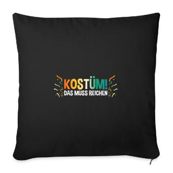 Jecken Carnival Carnival - Sofa pillowcase 17,3'' x 17,3'' (45 x 45 cm) - black - Front