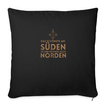 Hamburg die Stadt Moin Deutschland - Sofakissenbezug 45 x 45 cm - Schwarz - Vorne