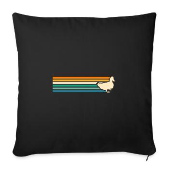 Canards - Housse de coussin décorative 45 x 45 cm - noir - Devant