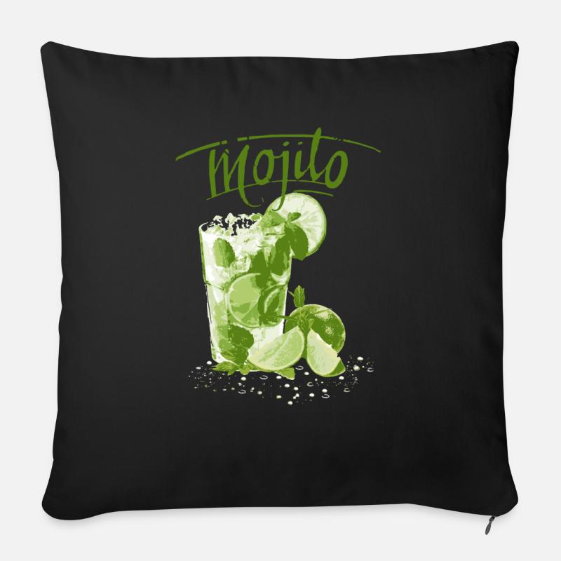 MOJITO - Sofakissenbezug 45 x 45 cm - Schwarz