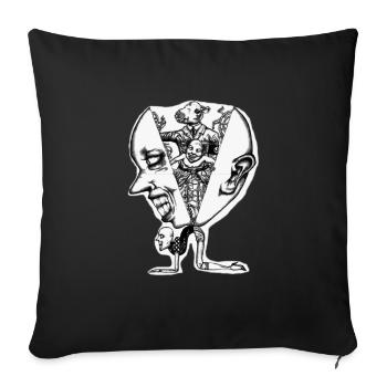Momotaro - transparent - Sofa pillowcase 17,3'' x 17,3'' (45 x 45 cm) - black - Front