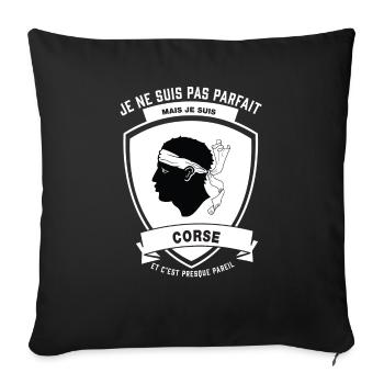 Corse Parfait - Housse de coussin décorative 45 x 45 cm - noir - Devant