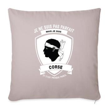 Corse Parfait - Housse de coussin décorative 45 x 45 cm - taupe clair - Devant