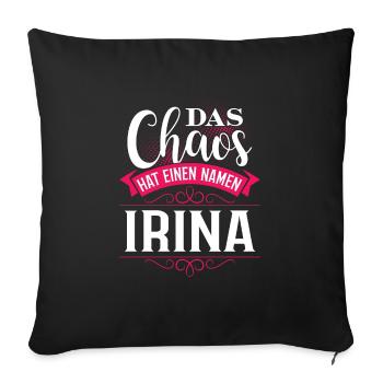 IRINA - Chaos - Sofakissenbezug 45 x 45 cm - Schwarz - Vorne