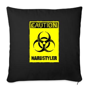hardstyler - Sofakissenbezug 45 x 45 cm - Schwarz - Vorne