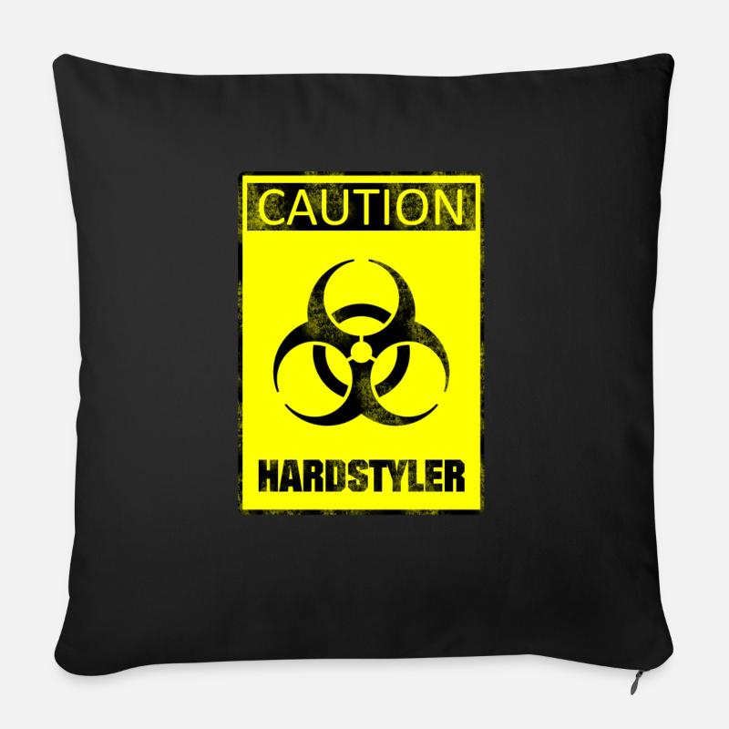 hardstyler - Sofakissenbezug 45 x 45 cm - Schwarz