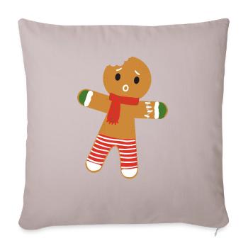 Christmas Biscuit - Housse de coussin décorative 45 x 45 cm - taupe clair - Devant