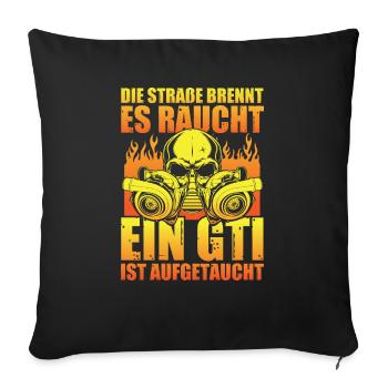 Auto - aufgetaucht 2 - Sofakissenbezug 45 x 45 cm - Schwarz - Vorne