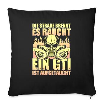 Auto - aufgetaucht - Sofakissenbezug 45 x 45 cm - Schwarz - Vorne