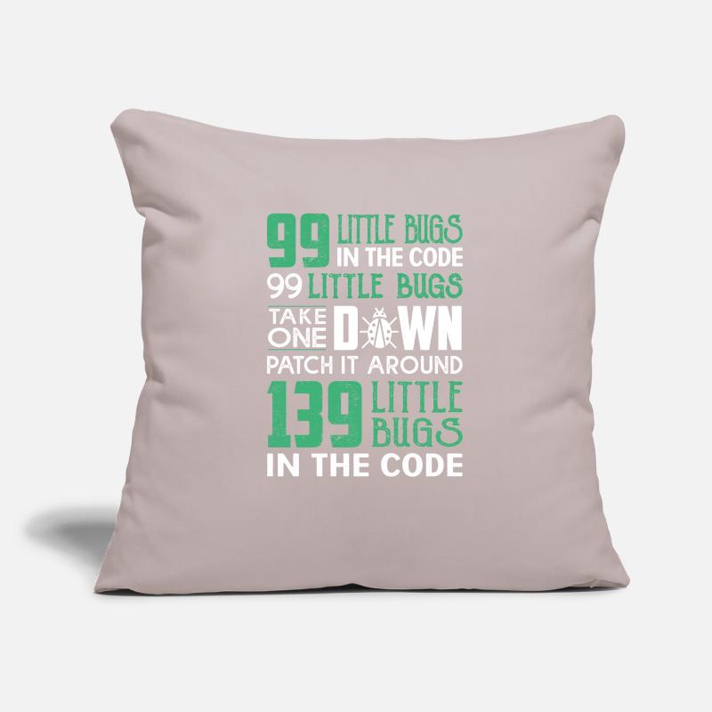99 little bug in the code Sofa pillowcase 17,3'' x 17,3'' (45 x 45 cm)