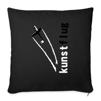 Glider Gliding Glider Glider Aerobatic - Sofa pillowcase 17,3'' x 17,3'' (45 x 45 cm) - black - Front