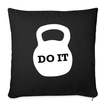Gym Sport Kraftsport - Sofa pillowcase 17,3'' x 17,3'' (45 x 45 cm) - black - Front