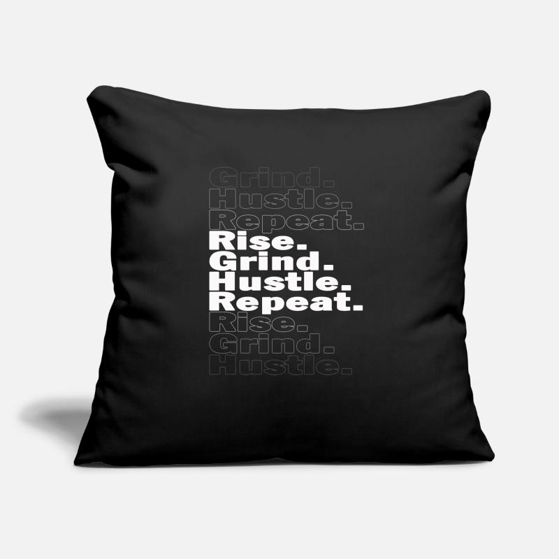 Rise Grind Hustle Repeat Sofa pillowcase 17,3'' x 17,3'' (45 x 45 cm)