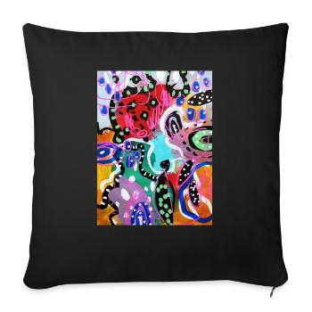 Abstract Chaos design original - Sofakissenbezug 45 x 45 cm - Schwarz - Vorne