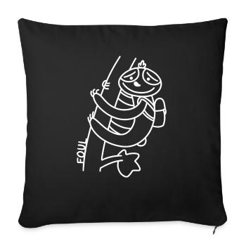 Faute anti-zoo - Housse de coussin décorative 45 x 45 cm - noir - Devant