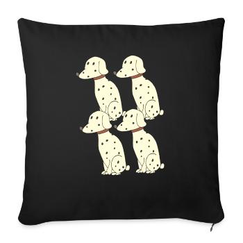 Dalmatien 4 - Housse de coussin décorative 45 x 45 cm - noir - Devant