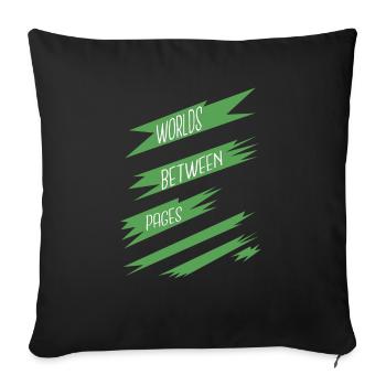 gift idea funny contemporary literature joke - Sofa pillowcase 17,3'' x 17,3'' (45 x 45 cm) - black - Front
