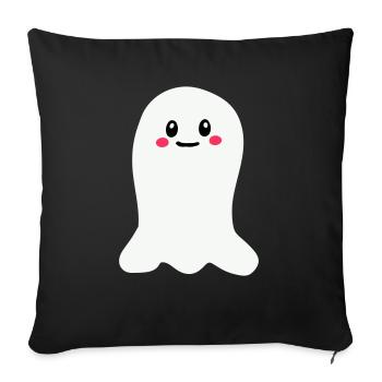 Fantôme - Housse de coussin décorative 45 x 45 cm - noir - Devant