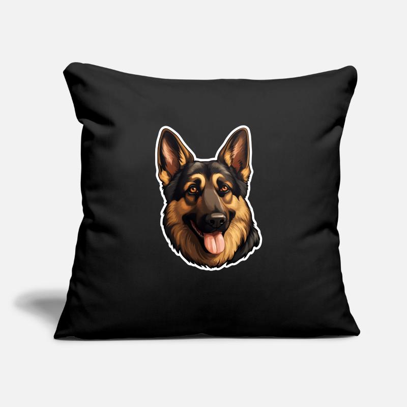 German Shepherd Head Sofa pillowcase 17,3'' x 17,3'' (45 x 45 cm)
