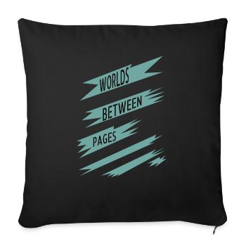 Humor Digital Escape Book Reviews Mental Retreat - Sofa pillowcase 17,3'' x 17,3'' (45 x 45 cm) - black - Front