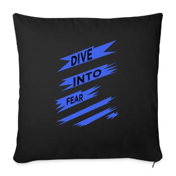 Statement Happy Present Idea Funny Birthday - Sofa pillowcase 17,3'' x 17,3'' (45 x 45 cm) - black - Front