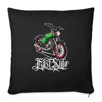S51 (vert) // Illustration - Housse de coussin décorative 45 x 45 cm - noir - Devant