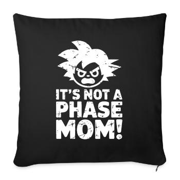 Ce n’est pas une phase maman ! Emo Goth Alternative - Housse de coussin décorative 45 x 45 cm - noir - Devant