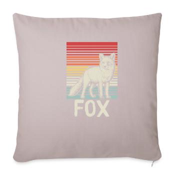 Forêt Animaux Renard Renard - Housse de coussin décorative 45 x 45 cm - taupe clair - Devant