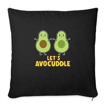 Disons que l'avocat étreignant le cadeau d'amour des avocats - Housse de coussin décorative 45 x 45 cm - noir - Devant