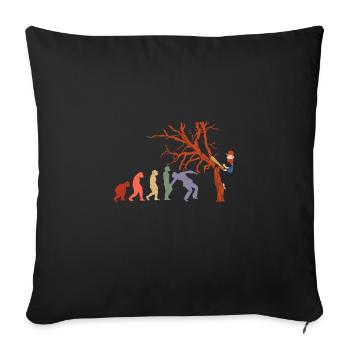 Scie à chaîne Lumberjack EVOLUTION paysagiste - Housse de coussin décorative 45 x 45 cm - noir - Devant