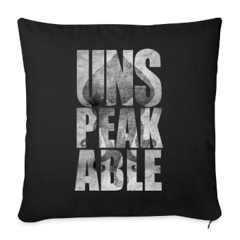 Unaussprechliches Original T-Shirt 03 - Sofakissenbezug 45 x 45 cm - Schwarz - Vorne