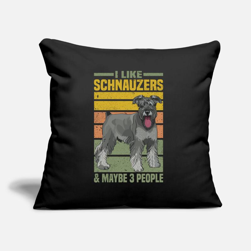 Schnauzer Hunde Sofakissenbezug 45 x 45 cm