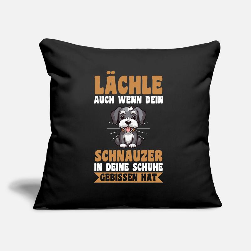 Schnauzer géant Schnauzer chien Housse de coussin décorative 45 x 45 cm