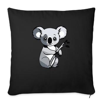 J’adore Koala - Pet Design - Housse de coussin décorative 45 x 45 cm - noir - Devant