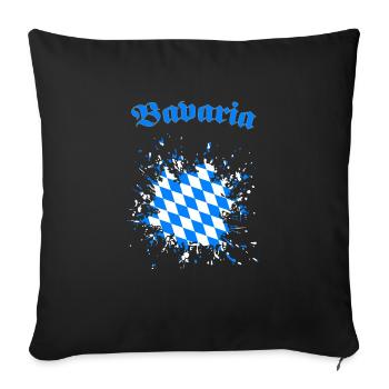 Bavaria Bavaria mask - Sofa pillowcase 17,3'' x 17,3'' (45 x 45 cm) - black - Front