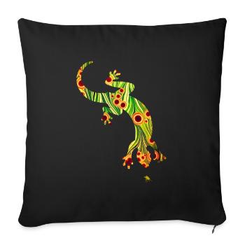 Lizard E 110 - Sofa pillowcase 17,3'' x 17,3'' (45 x 45 cm) - black - Front