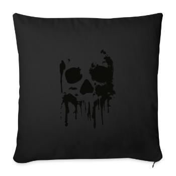 Totenkopf, Skull, Splash - Sofa pillowcase 17,3'' x 17,3'' (45 x 45 cm) - black - Front