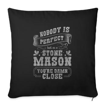 Sculptor Art Apprentice - Sofa pillowcase 17,3'' x 17,3'' (45 x 45 cm) - black - Front